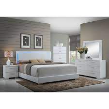 See more ideas about lights, headboard with lights, headboard. Fredrika Lighted Headboard Modern Bedroom Set Eurway Modern Bedroom Set White Bedroom Set Bedroom Sets Queen