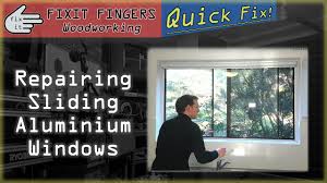 Window block and tackle sash balance. Repair Sliding Aluminium Window Tracks Youtube