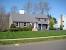 Grey House With Red Trim