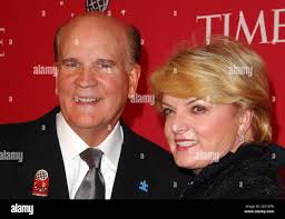 Bob Wright, Vice Chairman of General Electric and his wife Suzanne Wright  arriving for Time Magazine's 100 Most Influential People in the World Gala  held at Frederick P. Rose Hall in New