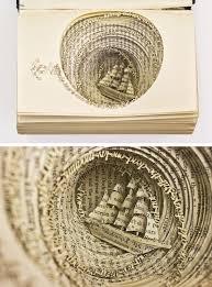 30 Awesome Artworks You Won T Believe Were Once Dusty Old Books On A Shelf Book Sculpture Altered Book Art Folded Book Art