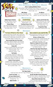 Sci Fi Dine In Theatre Menu Dine In Theater Disney Menus Diner Menu
