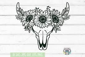 Free Free Sunflower Skull Svg 650 SVG PNG EPS DXF File