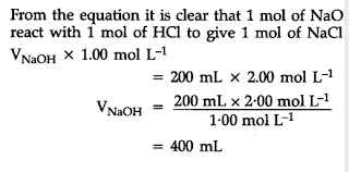Application question #2 • what is the molarity of 4g cacl 2 dissolved into 800ml of solution? Calculate The Volume Of 1 00 Mol L 1 Aqueous Sodium Hydroxide That Is Neutralised By 200 Ml Of 2 00 Mol L 1 Aqueous Hydrochloric Acid Arid The Mass Of Sodium Chloride Produced Cbse