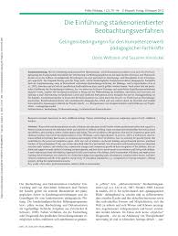 Übersichtliche blutdrucktabelle zum ausfüllen und ausdrucken. Pdf Die Einfuhrung Starkenorientierter Beobachtungsverfahren