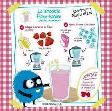 30 Fiches Recettes Illustrees Pour Les Enfants Les Recettes De Babeth Smoothie Recette Recette Smoothie Fraise Banane Recette