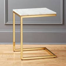 Smart Brass C Table With White Marble Top In 2020 Marble End Tables White Marble Side Table Marble Top Side Table