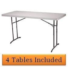 4 Lifetime Adjustable Folding Tables 42920 Utility 6 Ft Almond Top Lifetime Tables Adjustable Table Folding Table