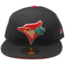 This page is about blue jays hat,contains piper2381: Ecapsunlimited Toronto Blue Jays New Era 59fifty Custom Fitted Hat Black Red Green