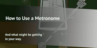 Videos are pretty far down the page, so if that's what you're after, you can scroll down.) you have no idea what a metronome is, why you would need one, or what you would do with it. How To Use A Metronome Michael Korman