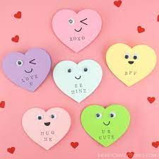 Place a felt heart sticker in between the two letters. Heart Shaped Valentine S Day Card I Heart Crafty Things