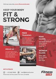 Download The Fitness Gym Flyer Template Fitness Flyer Fitness Branding Gym Advertising