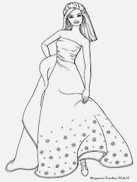 Mewarnai Barbie Fashion Fairytale Gambar Kartun Gambar Warna