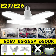 This article will describe the type of garage ceiling lighting that'll be a perfect fit for your garage, what style. Led Garage Light Deformable Ceiling Light Sensor Indoor For Garage Workshop Uk