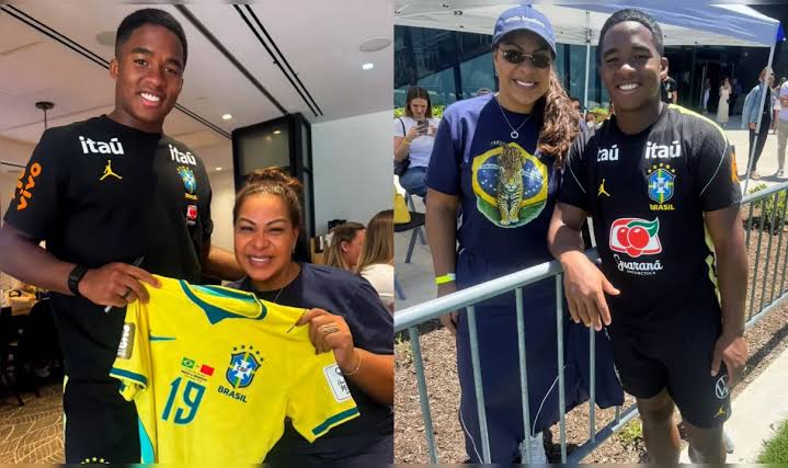 Mãe de Endrick se declara após visitar o atleta: 'Matar a saudade'