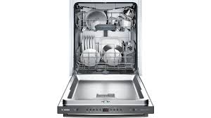 Consult the product's installation instructions for ﬁnal dimensional data and other details prior to making cutout. Bosch 100 Series 24 Black Stainless Steel Built In Dishwasher Shxm4ay54n Gil S Appliances Bristol And Middletown Ri