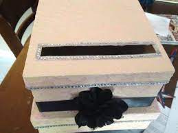 The log section was trimmed up… How To Make A Wedding Card Box Money Card Box Wedding Cake Card Box Card Box Wedding