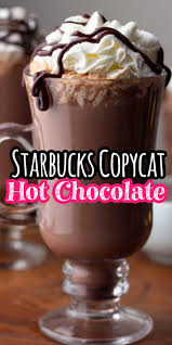 Starbucks Hot Chocolate Copy Cat Recipe Starbucks Hot Chocolate Hot Chocolate Recipe Easy Creamy Hot Chocolate Recipe