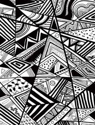 Abstract Art Black And White Drawings Easy Triangle Pattern Pattern Art Abstract Pattern Abstract Drawings