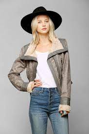 Members Only Faux Fur Lined Aviator Jacket Shearling Jacket Street Style Shearling Jacket Aviator Jackets