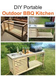 This portable sink is the ideal purchase whether you are camping, living the rv life, or hosting an outdoor event. Diy Portable Outdoor Bbq Kitchen Handy Homemade