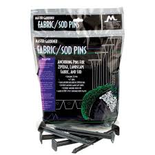 Plastic fabric material is bad for the soil, bad for the plants and bad for the pocketbook. Master Mark 6 In Anchoring Pins For Landscape Fabric Sod And Zipedge Brand Products 25 Pack 11125 The Home Depot