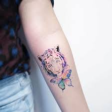 Tiger face butterfly tattoo design. 15 Best Tiger Butterfly Tattoo Designs For Tattoo Lovers