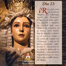 Caballeros de la Virgen على X: "Día 23 Recemos juntos esta la oración. En  oración, mes de mayo, mes de María! https://t.co/cRMKZfJNa1"