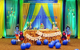 Baby Boy 1st Birthday Decoration Ideas For Boy India Pin By E2e Creators On Baby Shower Idea Krishna Birthday Baby Boy 1st Birthday Party 1st Boy Birthday