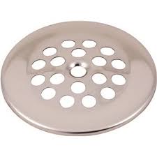 Bathroom sinks are the most common fixtures that use them. Proplus Part 173104 Proplus 2 7 8 In Bathtub Drain Strainer In Brushed Nickel Tub Stoppers Strainers Home Depot Pro
