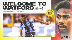 Profilen indeholder information om mål, videoer, transferhistorie, kampe, spillerbedømmelser og meget andet. Soar Super Eagles On Twitter Official Premier League Newcomers Watford Fc Have Announced The Signing Of Super Eagles Winger Emmanuel Dennis For An Undisclosed Fee Https T Co Fce7gxhvfo Twitter