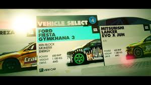 Want a hand getting your car ready in the morning? Vehicle Select Dirt 3 Interface In Game