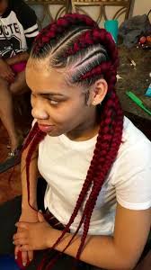 Red To See More Follow Kiki Slim Cool Braid Hairstyles Feed In Braids Hairstyles Cornrow Hairstyles