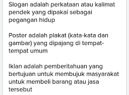 Check spelling or type a new query. Persamaan Dan Perbedaan Dalam Teks Iklan Slogan Dan Poster Brainly Co Id