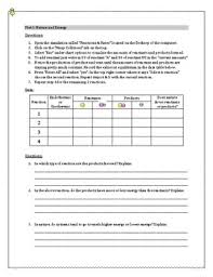 Equilibrium Le Chatelier Worksheets Teaching Resources Tpt