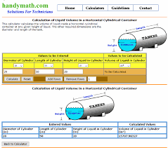 5 online horizontal cylindrical tank volume calculator free