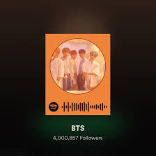 A website that collects and analyzes music data from around the world. Bts Has Surpassed A Total Of 4m Followers On Spotify Becoming The First And Only Korean Act To Do So Bangtan