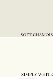 More neutral in color (not a grey), seemingly a beige/off white but doesn't bend yellow or pink. Benjamin Moore Soft Chamois Colour Review By Claire Jefford