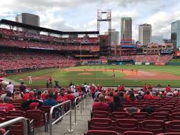 busch stadium section 144 home of st louis cardinals