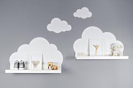 wall decal nursery clouds stickers in white for ikea picture bar ribba mosslanda 55 cm shelf decal wall wallpaper kinderzimmer aufkleber wandtattoo wolken aufkleber fur wande