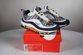 Nike Air Max 98 Tour Yellow Midnight Navy Blue Size 10 5 Shoes 640744 105 Fashion Clothing Shoes Accessories Menss Nike Air Max Cheap Nike Air Max Shoes