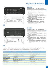 There is no driver for the os version you selected. Ssa250m High Power Pa Amplifier Manualzz