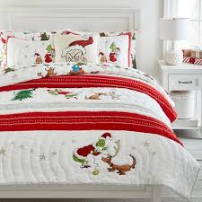 The Grinch Tufted Quilt Sham Christmas Bedding Girls Bedding Quilt Holiday Bedroom