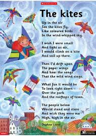 The Kites Poster Primary Ks1 Teaching Resource Scholastic Poetry For Kids Childrens Poems Kids Poems