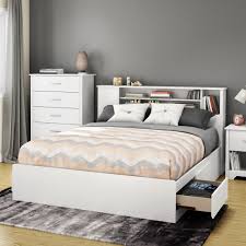 How to build simple white queen platform bed. South Shore Fusion Queen Storage Platform Bed Reviews Wayfair