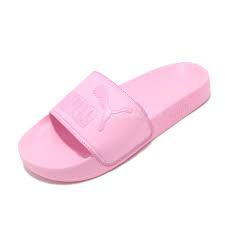 details about puma leadcat pale pink man women logo sports sandals slides slippers 360263 19