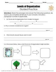The simplest level is done for you. Included Is A Two Page Reading Passage Covering The Different Levels Of Organization Including Cells Tiss Reading Lessons High School Science Teaching Science