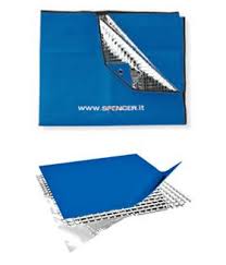 They are used on the exterior surfaces of spacecraft for thermal control, as well as by people. Emergency Blanket