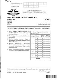 Soalan dalam bahasa inggeris mendahului soalan yang sepadan dalam bahasa melayu. Spm 2017 Chemistry Paper 2 By Intan Issuu