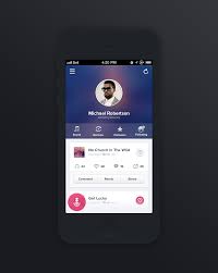 Music Sharing Application Profile By Zamfirkim Iphone App Design App Design App
